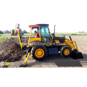 New backhoe loader With Diesel Engine Shoveling Sand